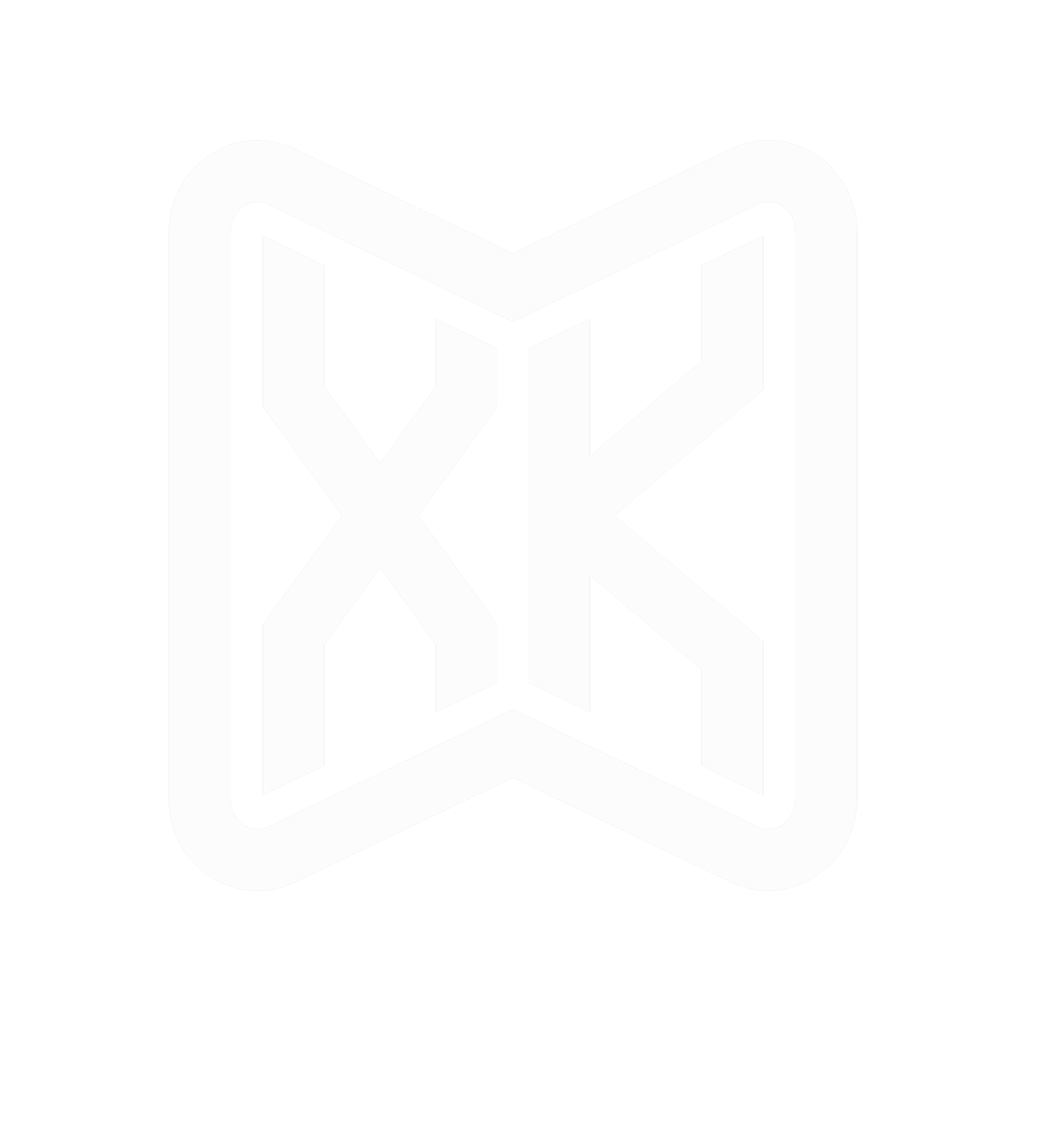 White logo featuring a stylized letter 'X' with angular shapes on a black background.