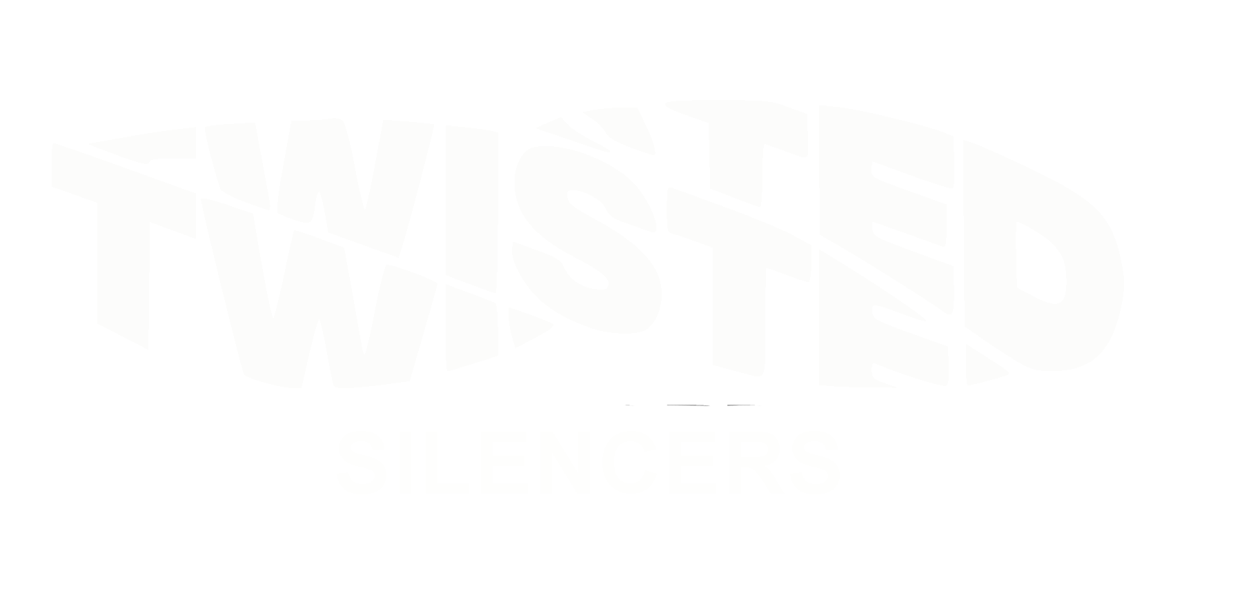 Graphic design featuring the text 'Twisted Silencers' in a bold font.