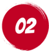 Red circular graphic with the number two prominently displayed in white font.